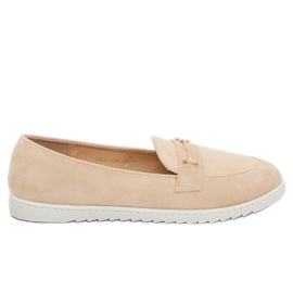 Beige Slipper für Damen BJ600-E25 Apricot