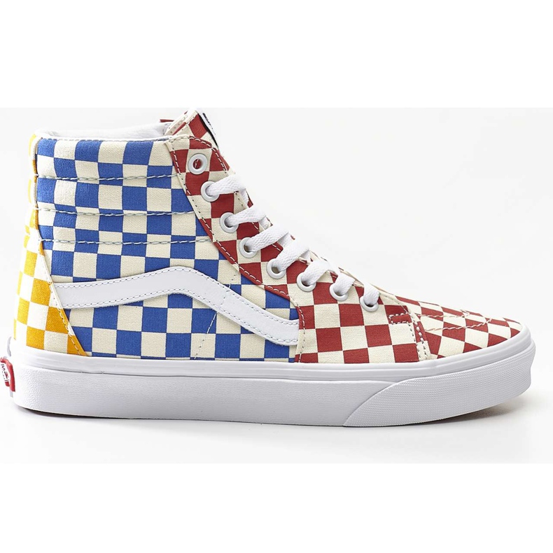 Vans Sk8 Hi Vlv Schachbrett Multi True White weiß blau mehrfarbig