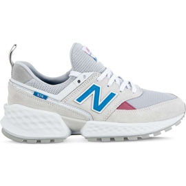 New Balance Ws574pra Sport Arctic Fox Mit Tiefem Ozonblau grau