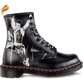 Dr. Martens 1460 Sex Pistols Vicious Black Sex Pistols Rückhandstrohkorn schwarz