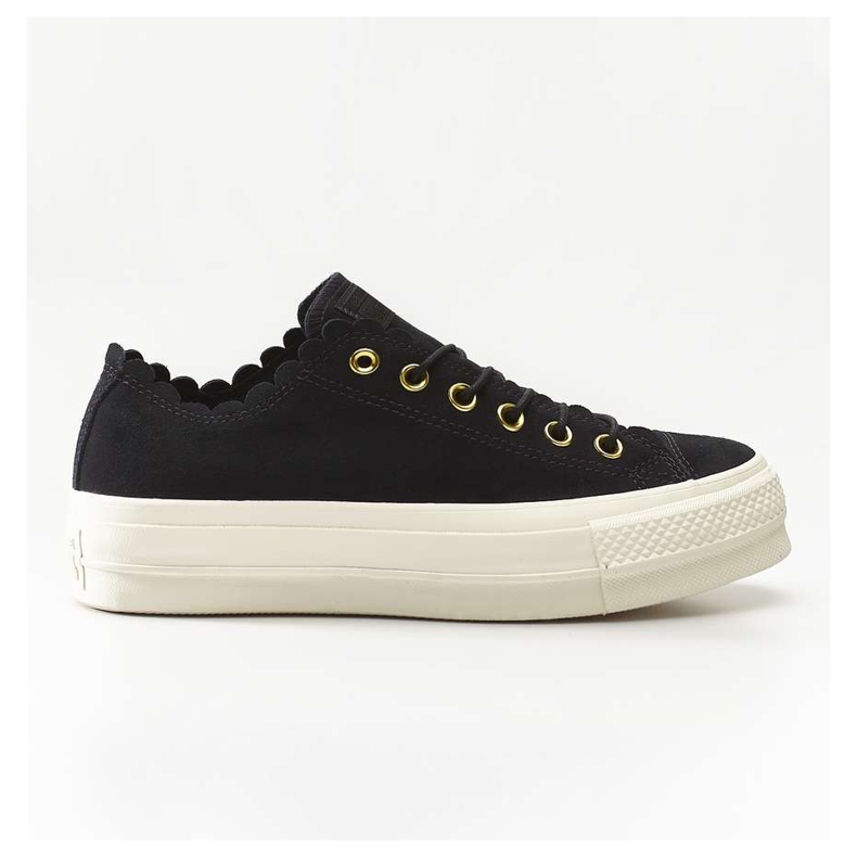 Converse Chuck Taylor All Star Lift Jakobsmuschel 499 Silberreiher schwarz