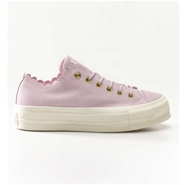 Converse Chuck Taylor All Star Lift Kammmuschel 500 Pink Foam Goldreiher lila