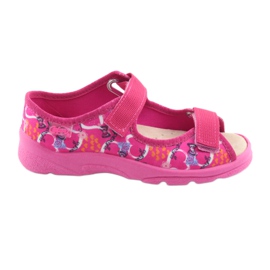 Befado Kinderschuhe 869X132 blau gelb rosa