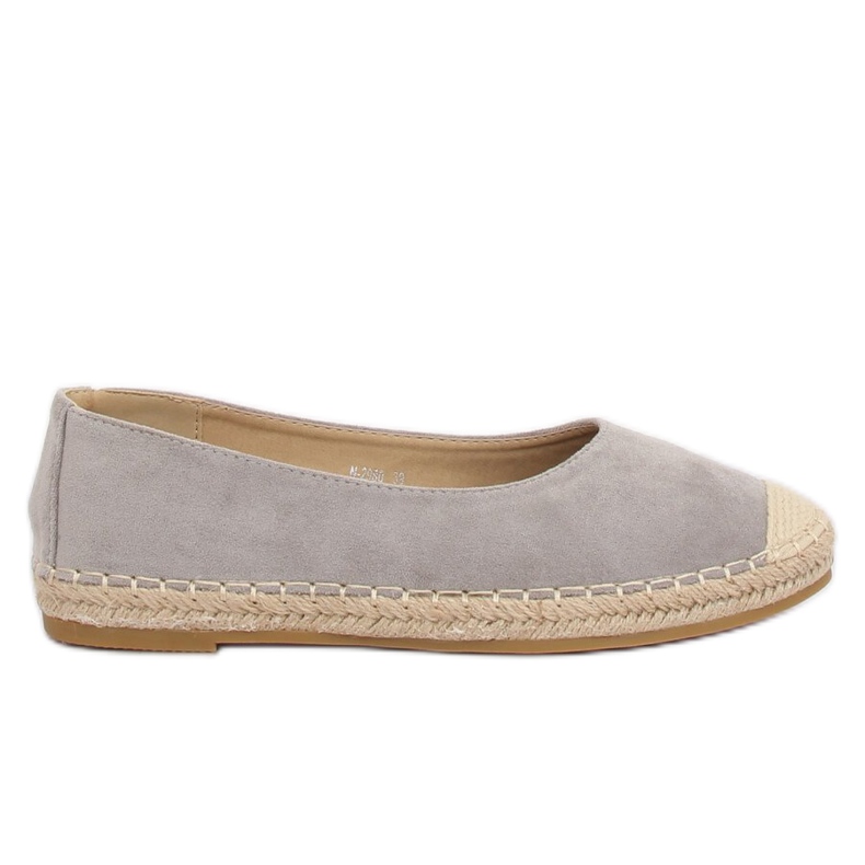 Graue Ballerina Espadrilles N-2980 Grau