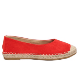 Rote Ballerina-Espadrilles N-2980 Rot