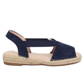 Marineblaue Espadrilles SA-2893 Blau navy blau