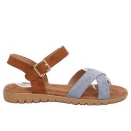 Blaue Damensandalen 999 Blau