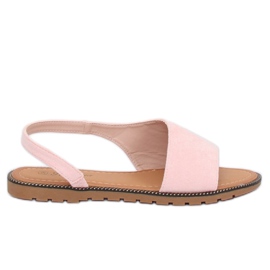 Asymmetrische rosa Sandalen für Damen 982 Pink