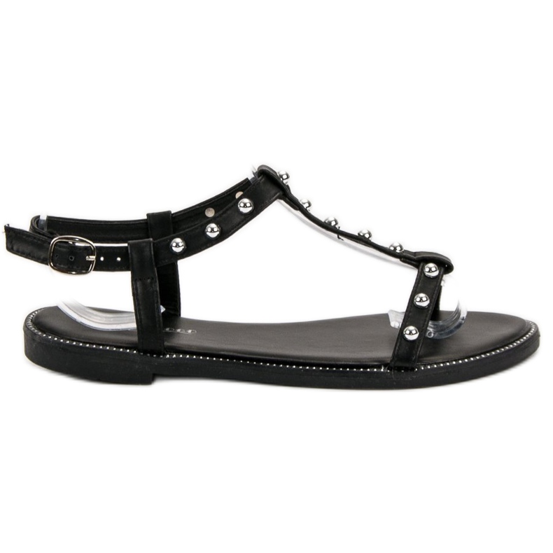 Groto Gogo Sandalen mit Strasssteinen schwarz