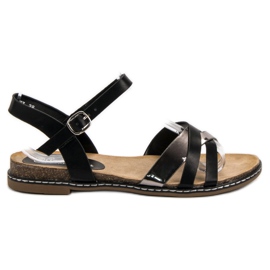 SHELOVET Lässige Sandalen schwarz