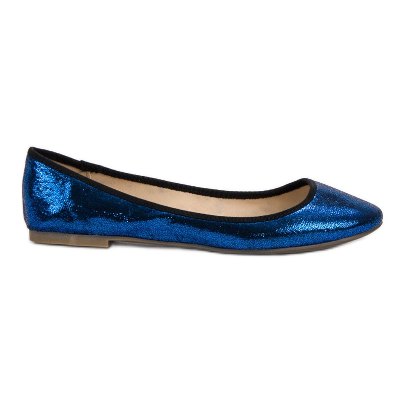 SHELOVET Blaue Ballerinas