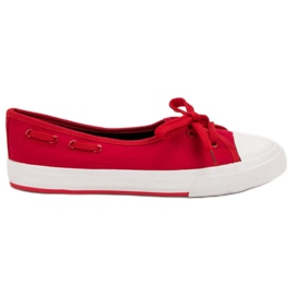J. Star Stilvolle niedrige Sneakers rot
