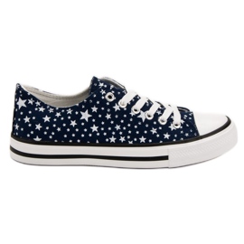 J. Star Marineblaue Sneakers mit Sternen
