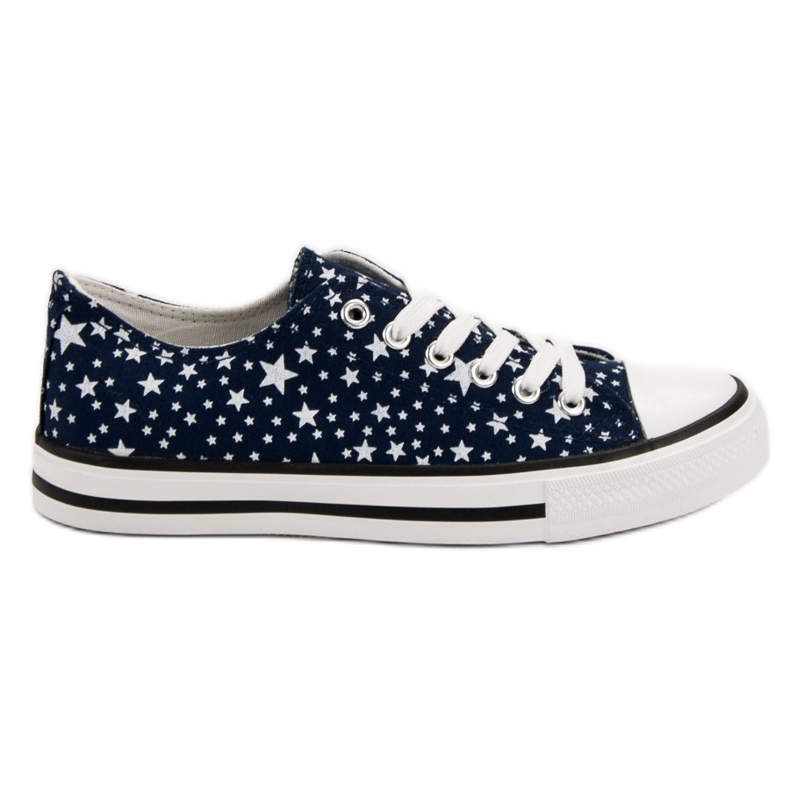 J. Star Marineblaue Sneakers mit Sternen