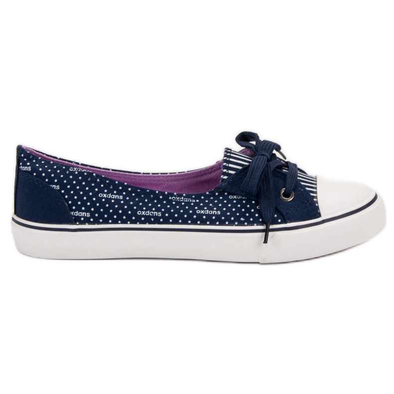 J. Star Marineblaue niedrige Sneakers