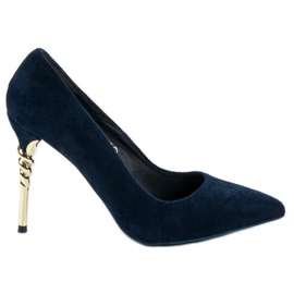 GUAPISSIMA Marineblaue High Heels