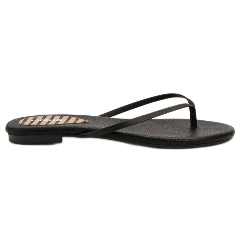 SHELOVET Klassische Flip-Flops schwarz