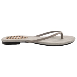 SHELOVET Klassische Flip-Flops grau