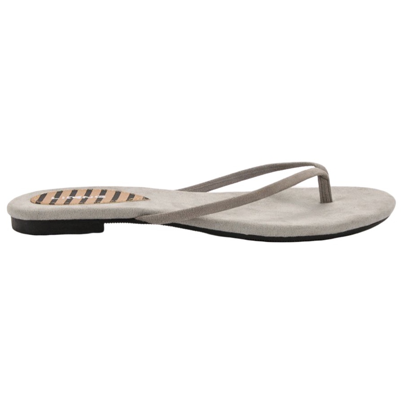 SHELOVET Klassische Flip-Flops grau