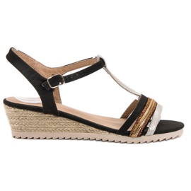 Kylie Espadrilles-Sandalen schwarz