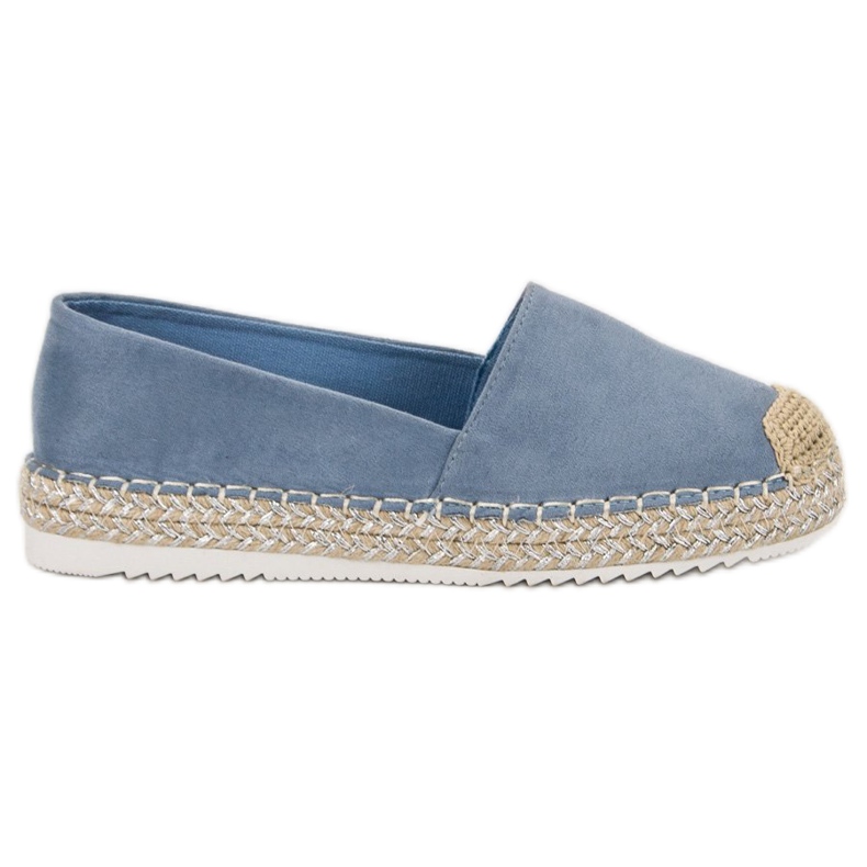 SHELOVET Espadrilles aus Wildleder blau