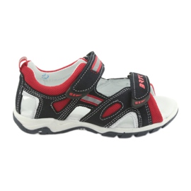 Bartek Ledersandalen Jungen rzepa19176 Marine-rot blau
