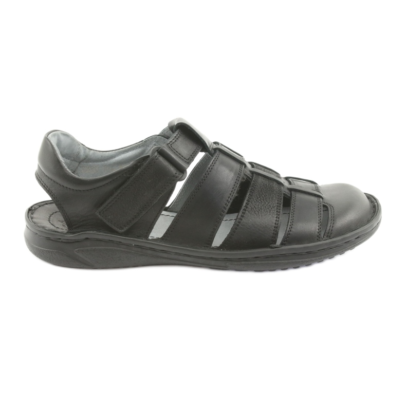 Riko 619 Herren-Sportsandalen in Schwarz