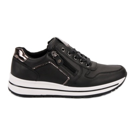 SHELOVET Schwarze Sportschuhe