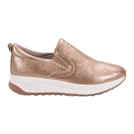 SHELOVET Goldene Slipper rosa