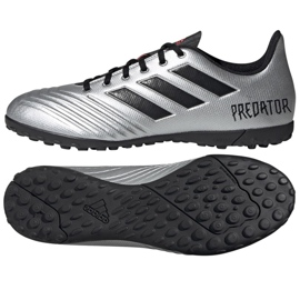 Adidas Predator 19.4 Tf M F35634 Fußballschuhe mehrfarbig silber-