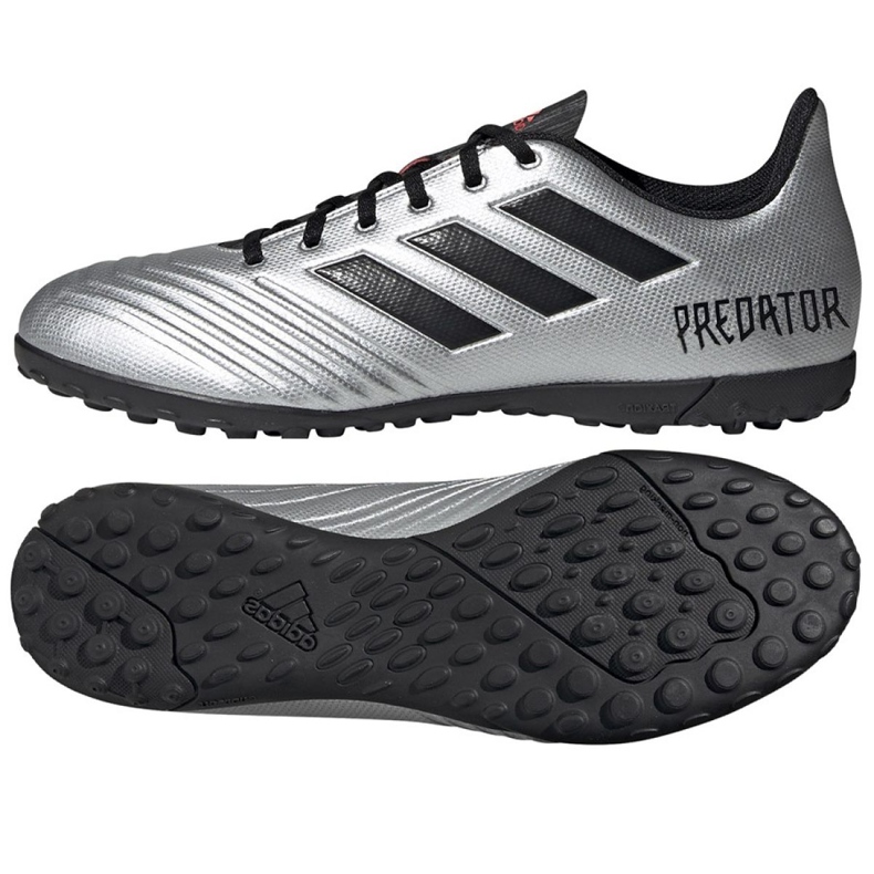 Adidas Predator 19.4 Tf M F35634 Fußballschuhe mehrfarbig silber-