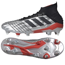 Adidas Predator 19.1 Sg M F99986 Fußballschuhe mehrfarbig silber-