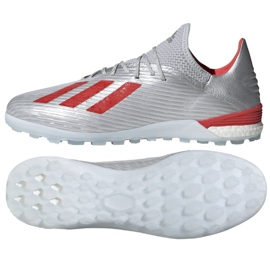 Adidas X 19.1 Tf M G25752 Fußballschuhe mehrfarbig silber-