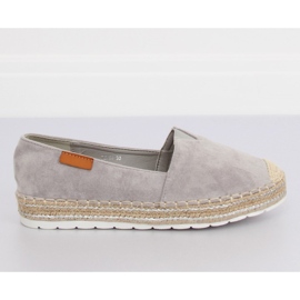 Graue Espadrilles aus Wildleder RC-61 Grey II-GAT