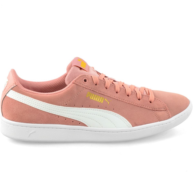 Schuhe Puma Vikky Peach Beige-Puma Weiß W 362624 25 rosa