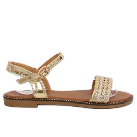 Goldene Damensandalen K-11 Gold