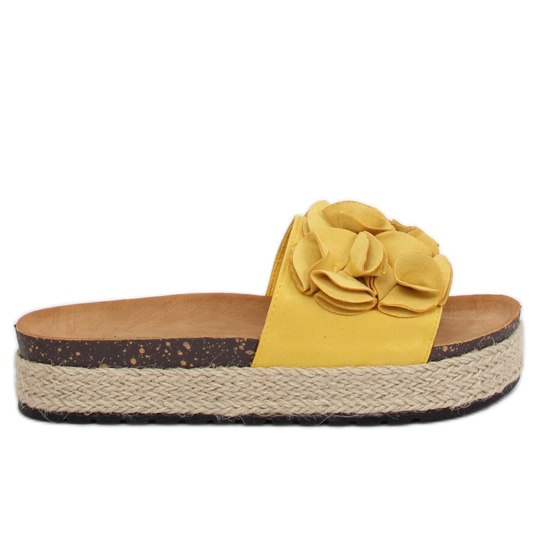Gelbe Espadrilles-Hausschuhe N-35 Gelb