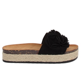 Schwarze Espadrilles N-35 Schwarz