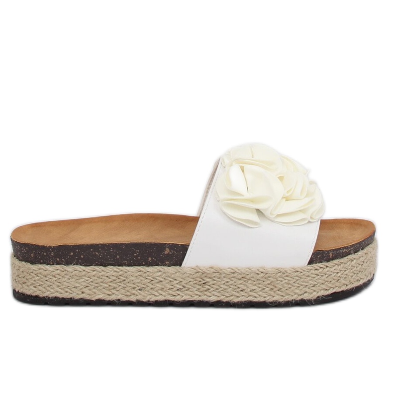 Weiße Espadrilles-Hausschuhe N-35 Weiß