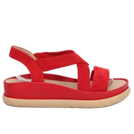 Rote Damensandalen G-199 Rot