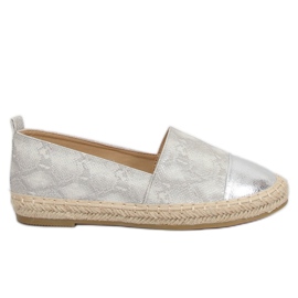 Graue Espadrilles für Damen A643-ESP-1 Grau