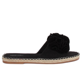 Schwarze Damen Hausschuhe L2777 Schwarz