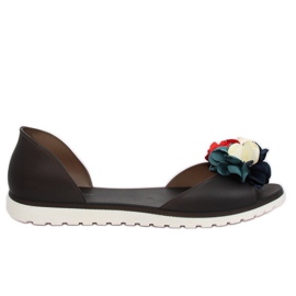 Schwarze Meliski Ballerinas SE-9613 Schwarz