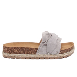 Graue Espadrilles grau BJS-002 Grau mehrfarbig