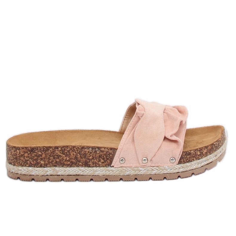 Rosa Espadrilles Hausschuhe BJS-002 Rosa