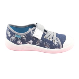 Befado Kinderschuhe 251Y125 grau marineblau