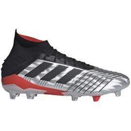 Adidas Predator 19.1 Fg M F35607 Fußballschuhe grau silber-