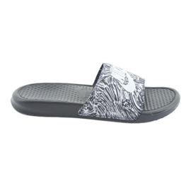 Nike Benassi Just Do It Print 631261-403 Slide weiß navy blau