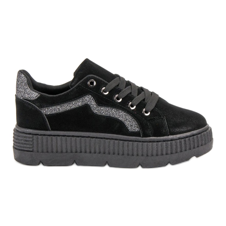 SHELOVET Schwarze Turnschuhe