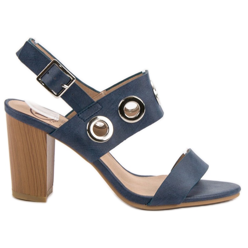 Kylie Blaue Sandalen mit hohen Absätzen